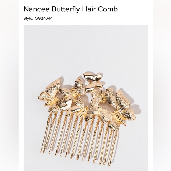 NWT TWO Francesca’s Nancee Butterfly Hair Comb BUNDLE (set of 2) - Picture 7 of 8